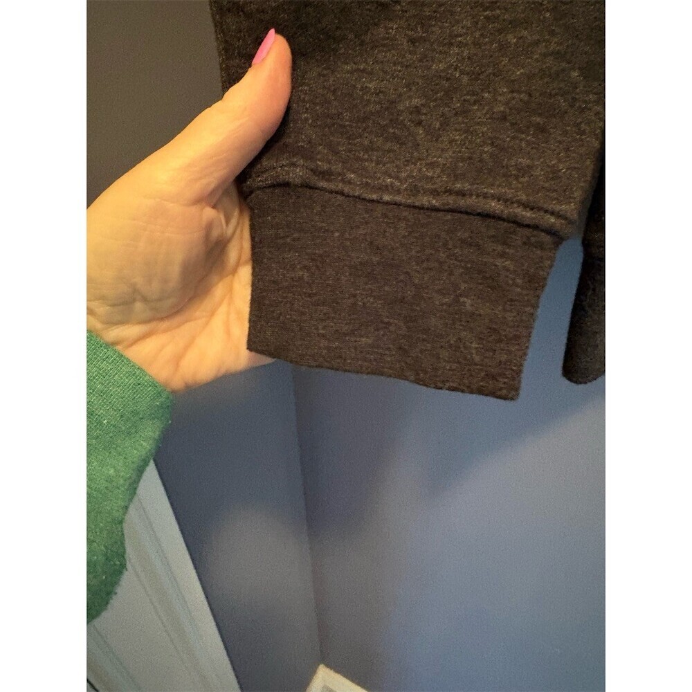 DVISION Women's Sweatshirt Size L Dark Gray OH SNAP Gingerbread Holiday - Picture 3 of 9